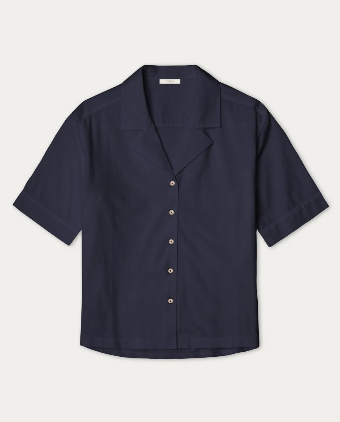 YERSE Shirts And Blouses^100% Cotton Shirt Navy