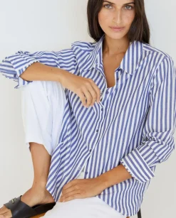 YERSE Shirts And Blouses^100% Cotton Shirt Stripes