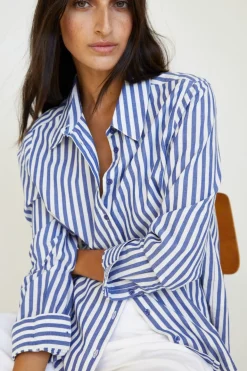 YERSE Shirts And Blouses^100% Cotton Shirt Stripes