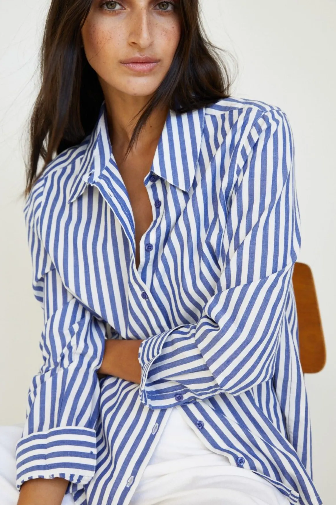 YERSE Shirts And Blouses^100% Cotton Shirt Stripes