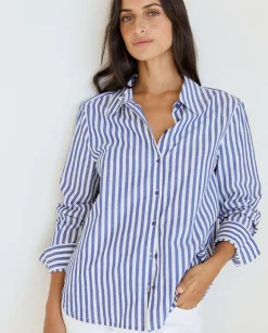 YERSE Shirts And Blouses^100% Cotton Shirt Stripes
