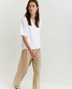 YERSE Shirts And Blouses^100% Cotton Shirt White
