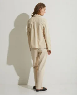 YERSE Jackets And Blazers^100% Cotton Sport Coat Beige