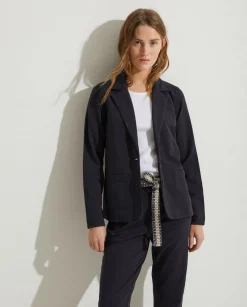 YERSE Jackets And Blazers^100% Cotton Sport Coat Black