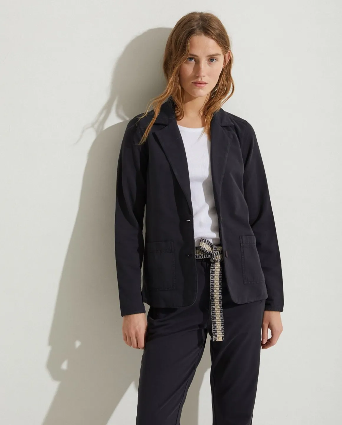 YERSE Jackets And Blazers^100% Cotton Sport Coat Black