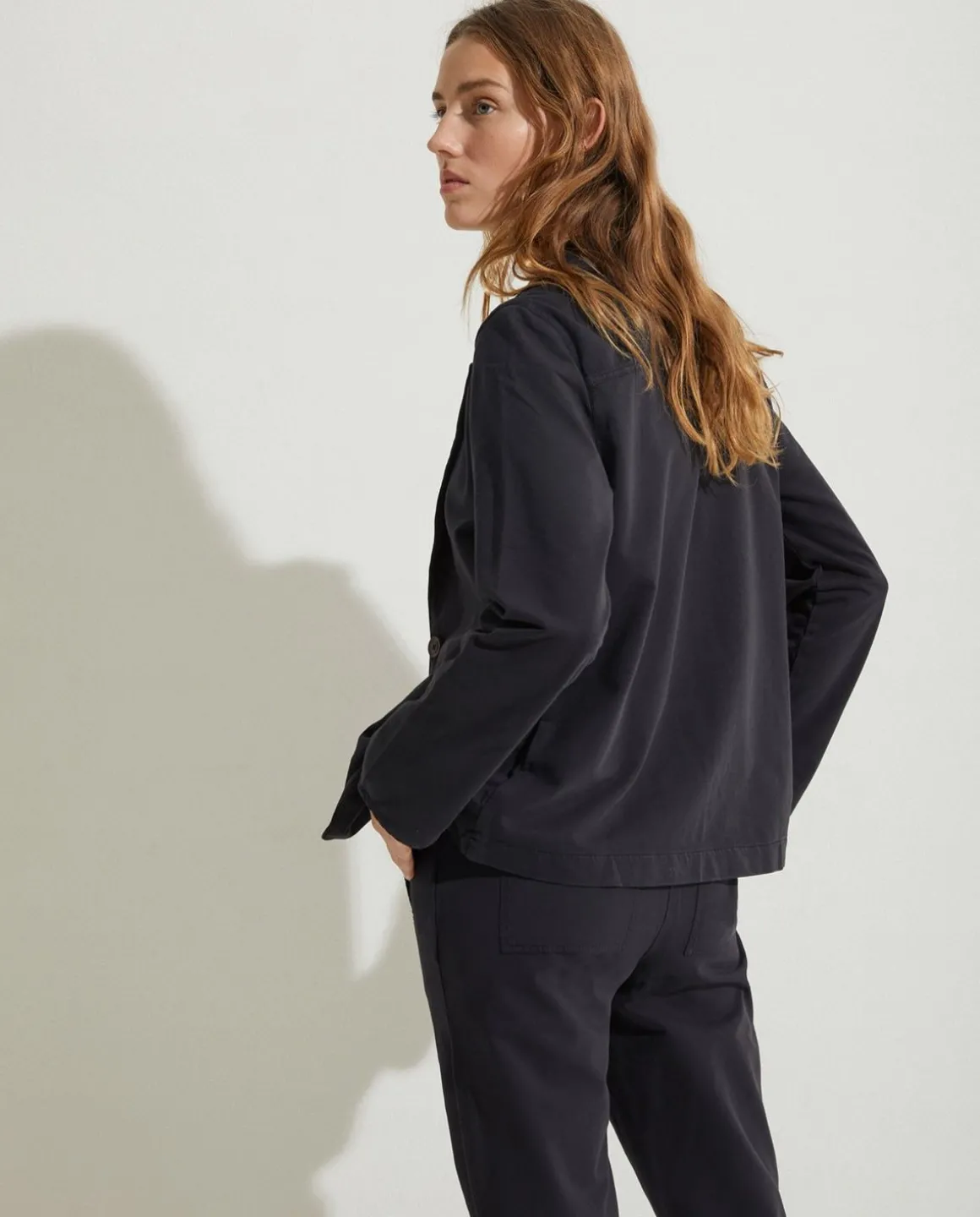 YERSE Jackets And Blazers^100% Cotton Sport Coat Black