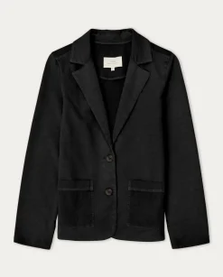 YERSE Jackets And Blazers^100% Cotton Sport Coat Black