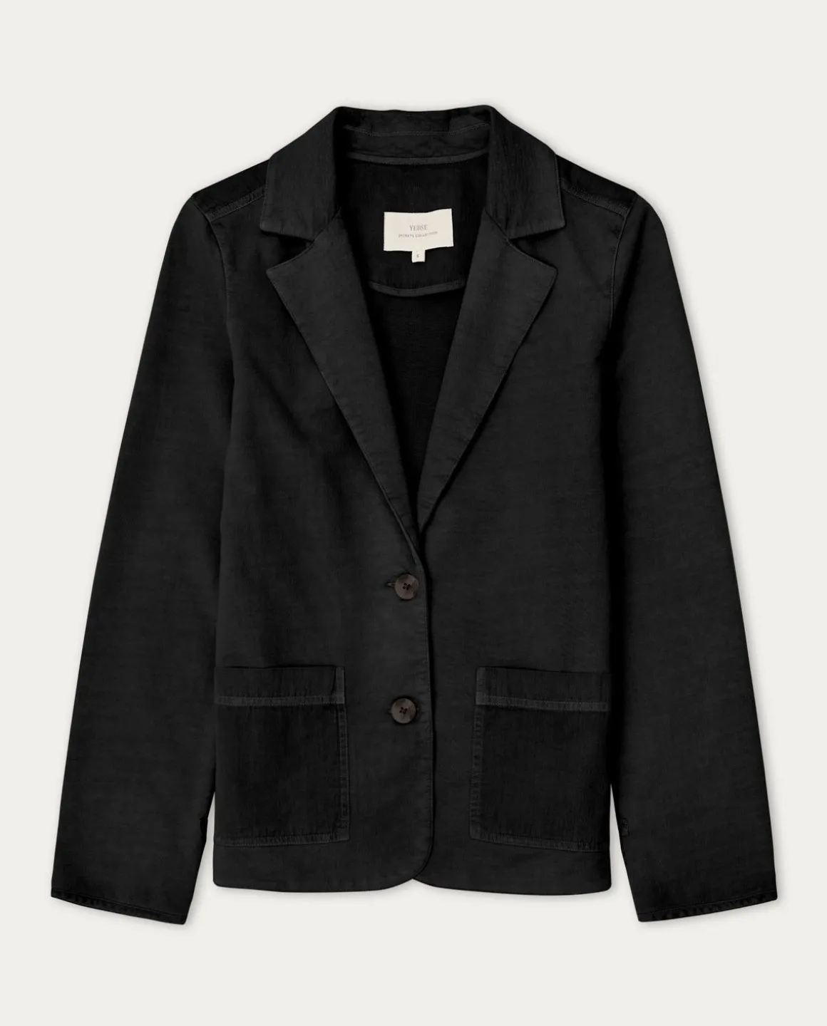 YERSE Jackets And Blazers^100% Cotton Sport Coat Black