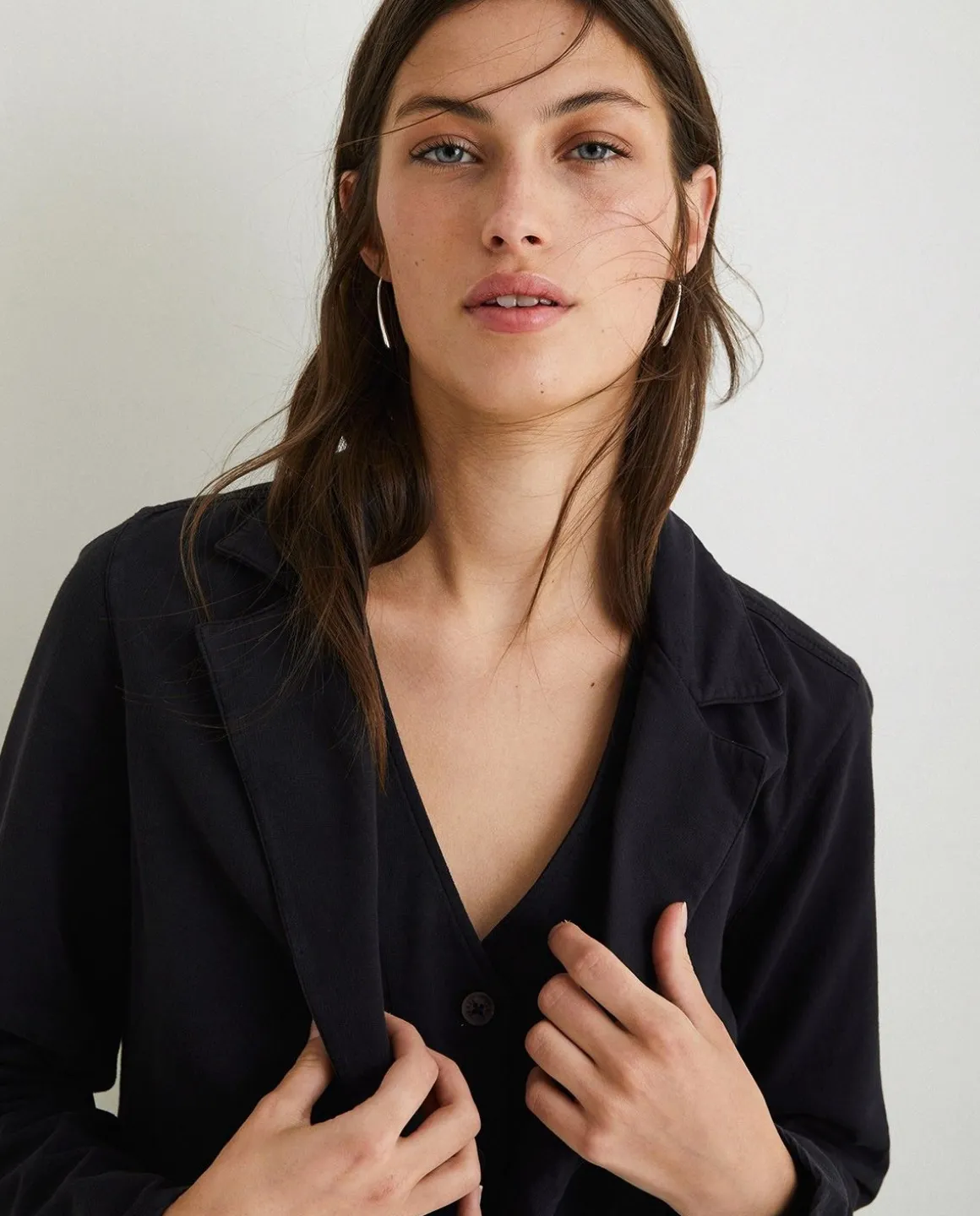 YERSE Jackets And Blazers^100% Cotton Sport Coat Black