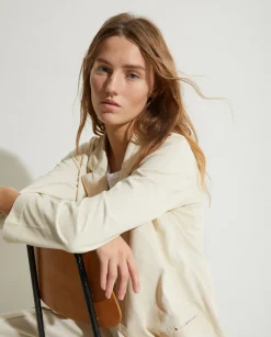 YERSE Jackets And Blazers^100% Cotton Sport Coat Natural