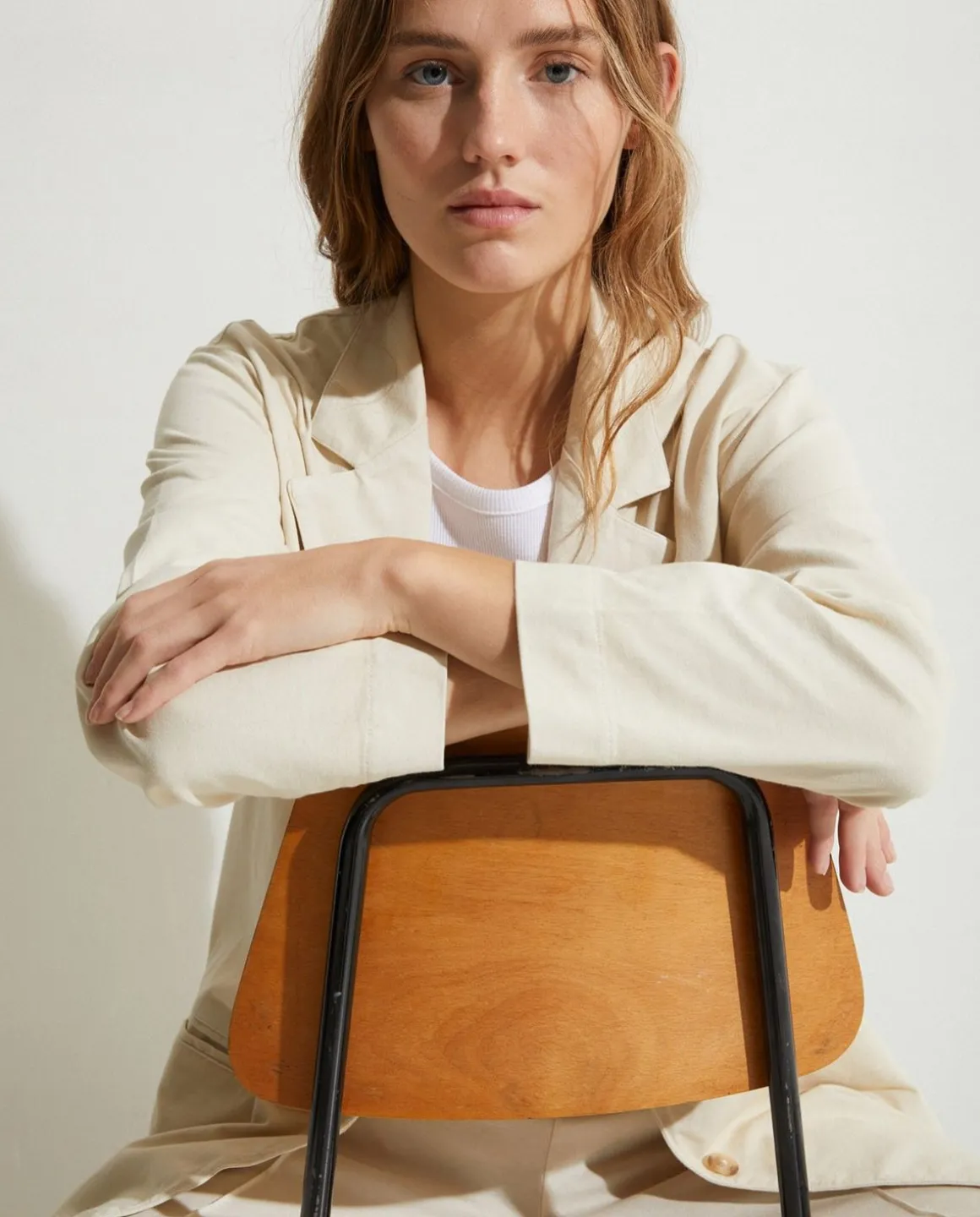 YERSE Jackets And Blazers^100% Cotton Sport Coat Natural