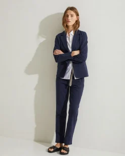 YERSE Jackets And Blazers^100% Cotton Sport Coat Navy