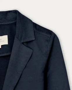 YERSE Jackets And Blazers^100% Cotton Sport Coat Navy