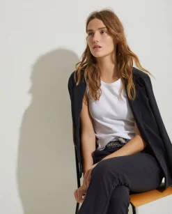 YERSE Trousers And Jeans^100% Cotton Trousers Black