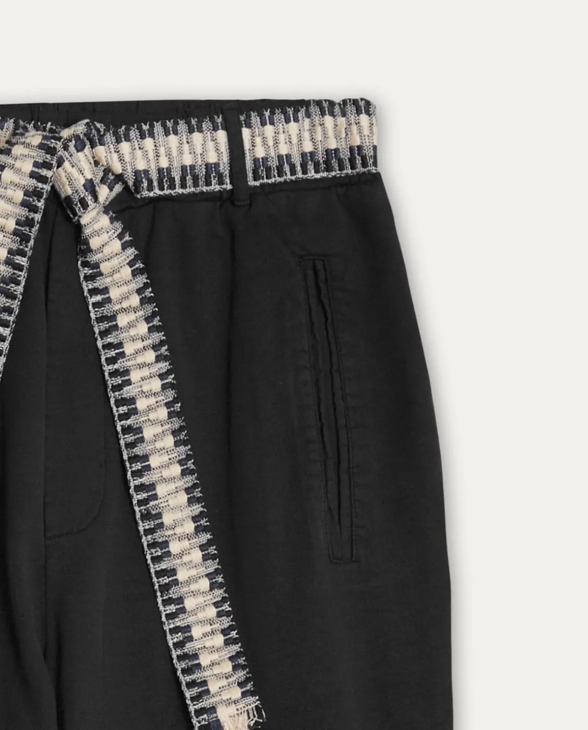 YERSE Trousers And Jeans^100% Cotton Trousers Black