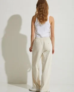 YERSE Trousers And Jeans^100% Cotton Trousers Natural