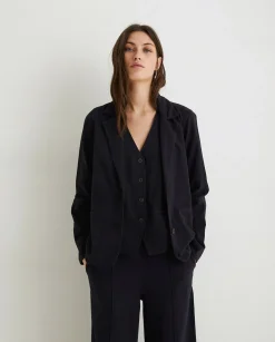 YERSE Shirts And Blouses^100% Cotton Vest Black