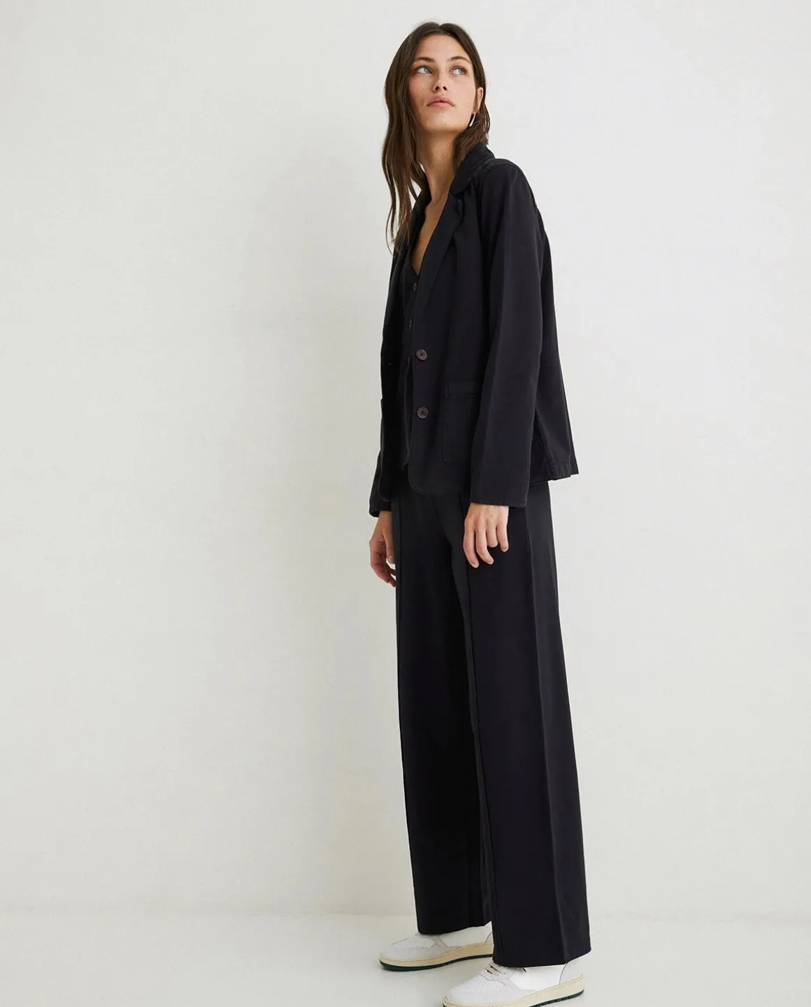 YERSE Shirts And Blouses^100% Cotton Vest Black