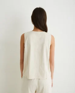 YERSE Shirts And Blouses^100% Cotton Vest Natural