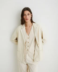 YERSE Shirts And Blouses^100% Cotton Vest Natural