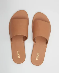 YERSE Shoes^100% Leather Sandals Camel