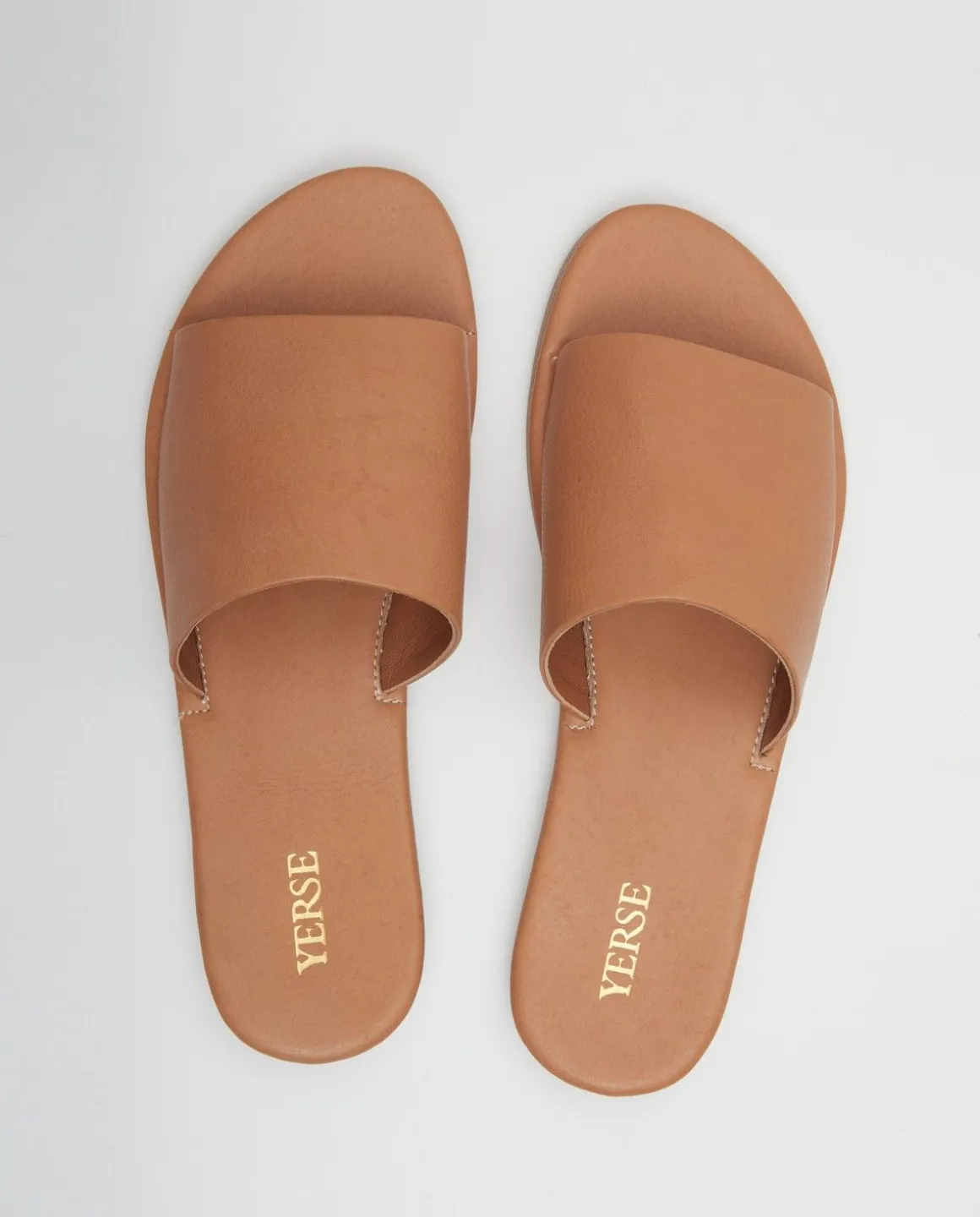 YERSE Shoes^100% Leather Sandals Camel