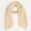 YERSE Scarves^100% Linen Foulard Beige