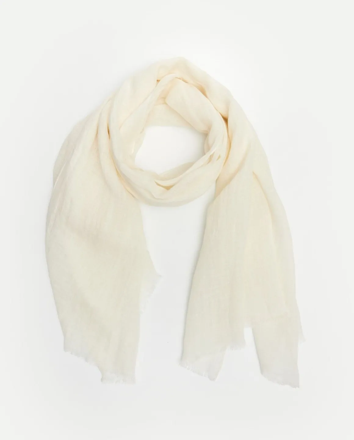 YERSE Scarves^100% Linen Foulard Natural