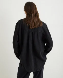 YERSE Shirts And Blouses^100% Linen Shirt Black