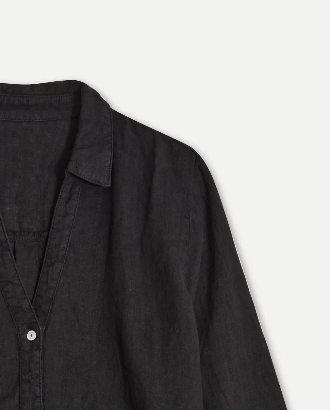 YERSE Shirts And Blouses^100% Linen Shirt Black