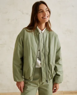 YERSE Jackets And Blazers^Bomber Water Repellent Green