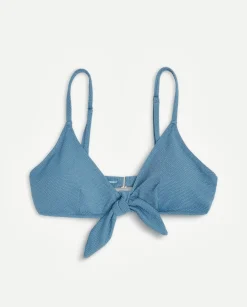 YERSE Beachwear^Bow Bikini Top Blue