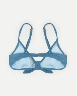 YERSE Beachwear^Bow Bikini Top Blue