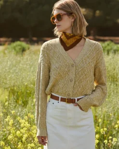YERSE Sweaters & Cardigans^Braided Cardigan Yellow