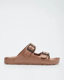 YERSE Beachwear^Buckled Sandal Brown
