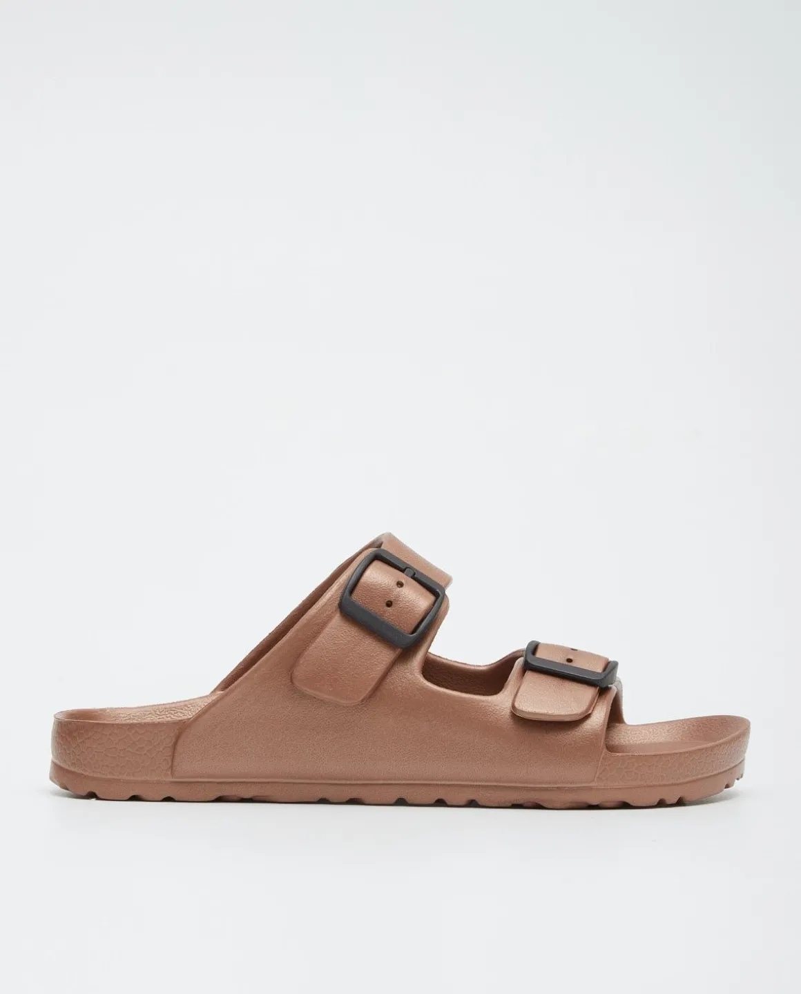 YERSE Beachwear^Buckled Sandal Brown