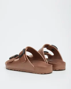 YERSE Beachwear^Buckled Sandal Brown