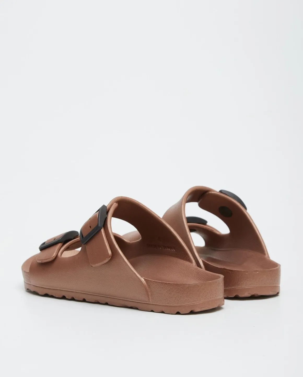 YERSE Beachwear^Buckled Sandal Brown