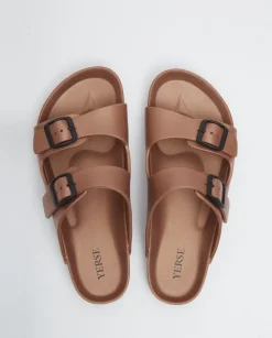 YERSE Beachwear^Buckled Sandal Brown