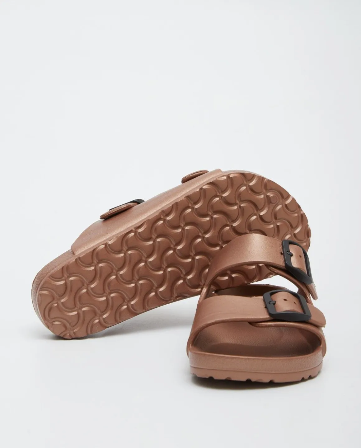 YERSE Beachwear^Buckled Sandal Brown
