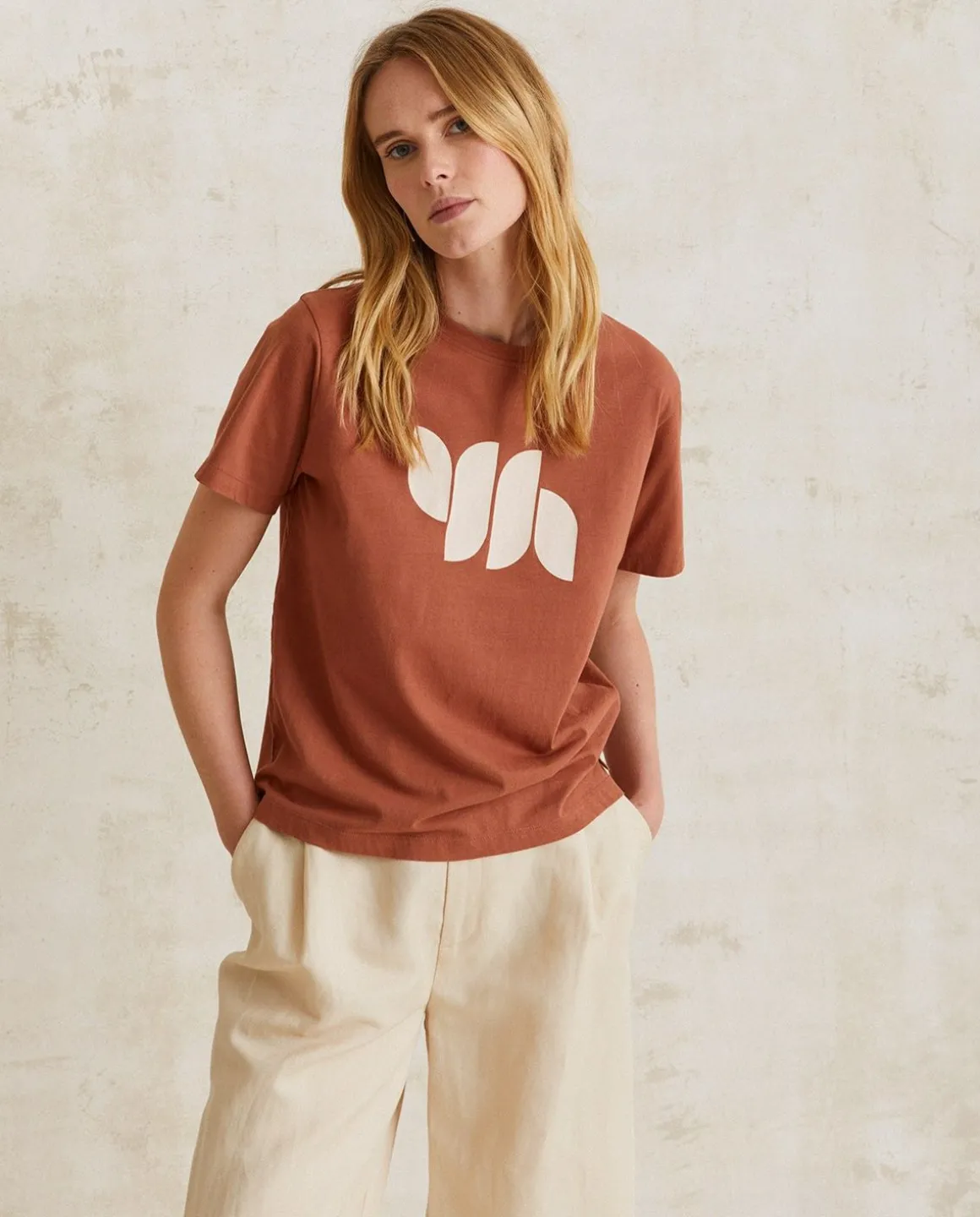 YERSE T- Shirts And Tops^Camiseta Algodon Logo Chocolate