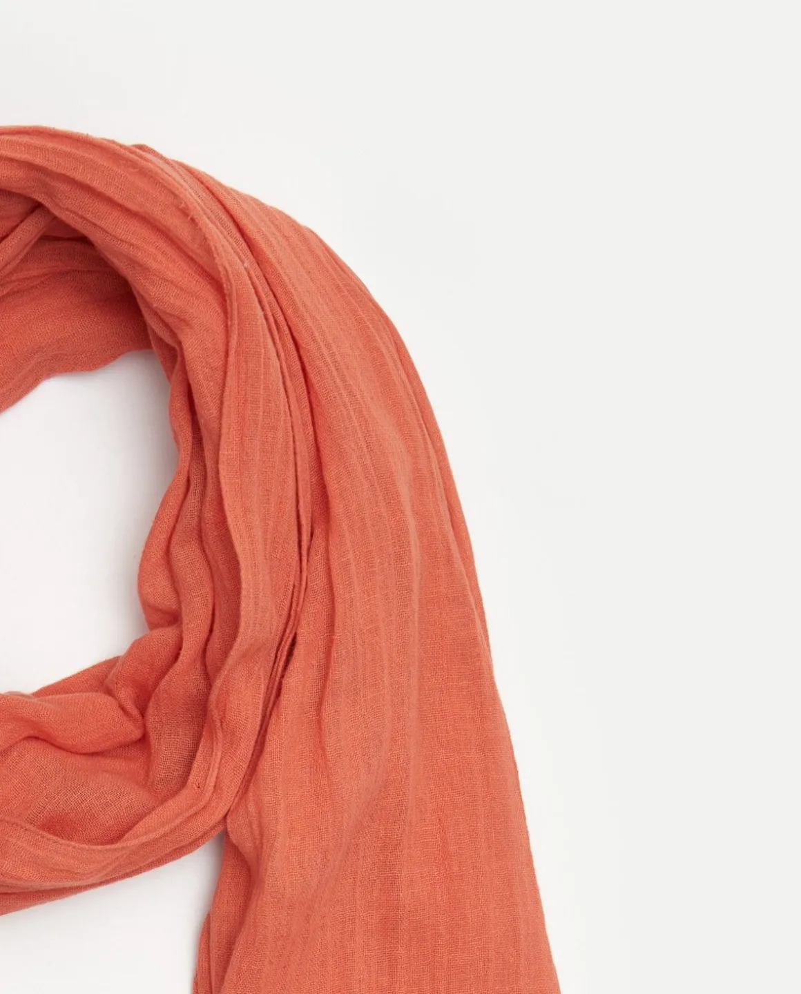 YERSE Scarves^Cotton Foulard Orange
