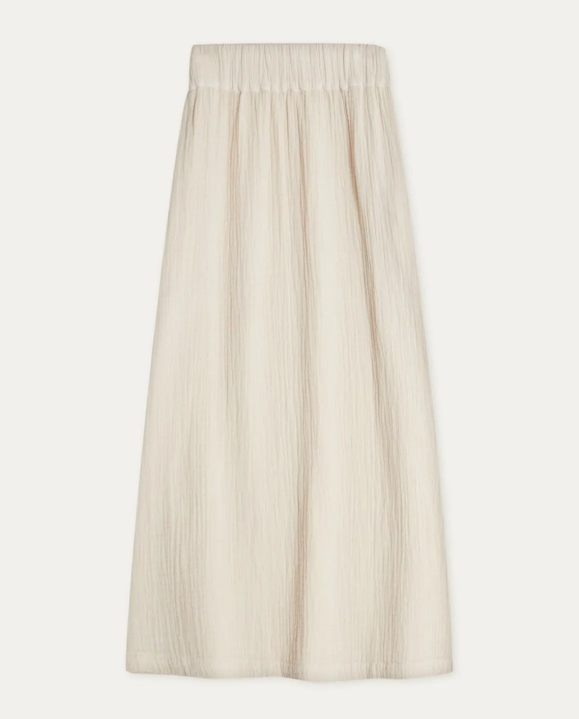 YERSE Skirts^Cotton Long Skirt Beige