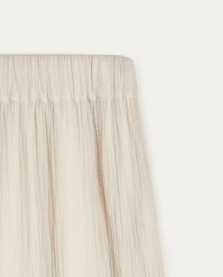 YERSE Skirts^Cotton Long Skirt Beige