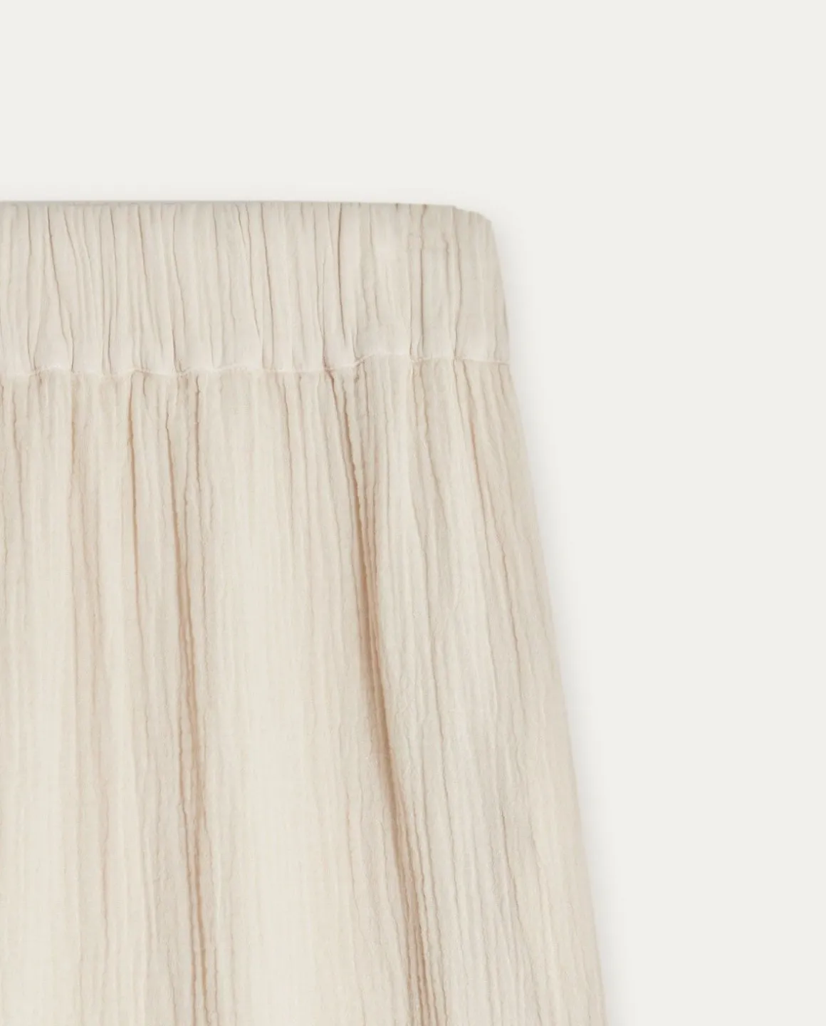 YERSE Skirts^Cotton Long Skirt Beige
