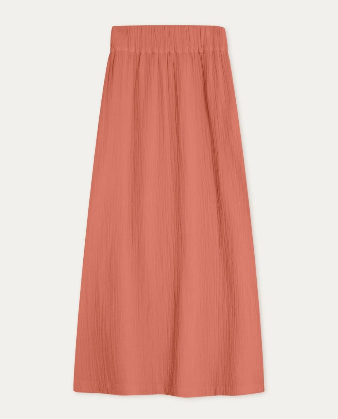 YERSE Skirts^Cotton Long Skirt Terracota