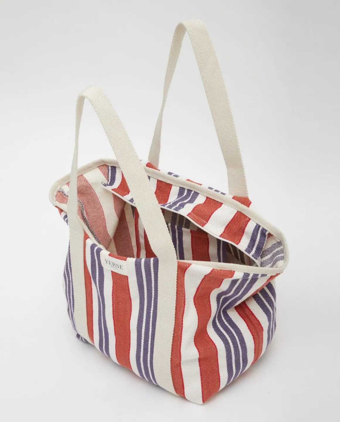 YERSE Beachwear^Cotton Maxi Bag Blue