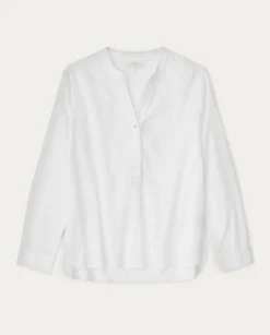 YERSE Shirts And Blouses^Cotton Shirt Embroidery White
