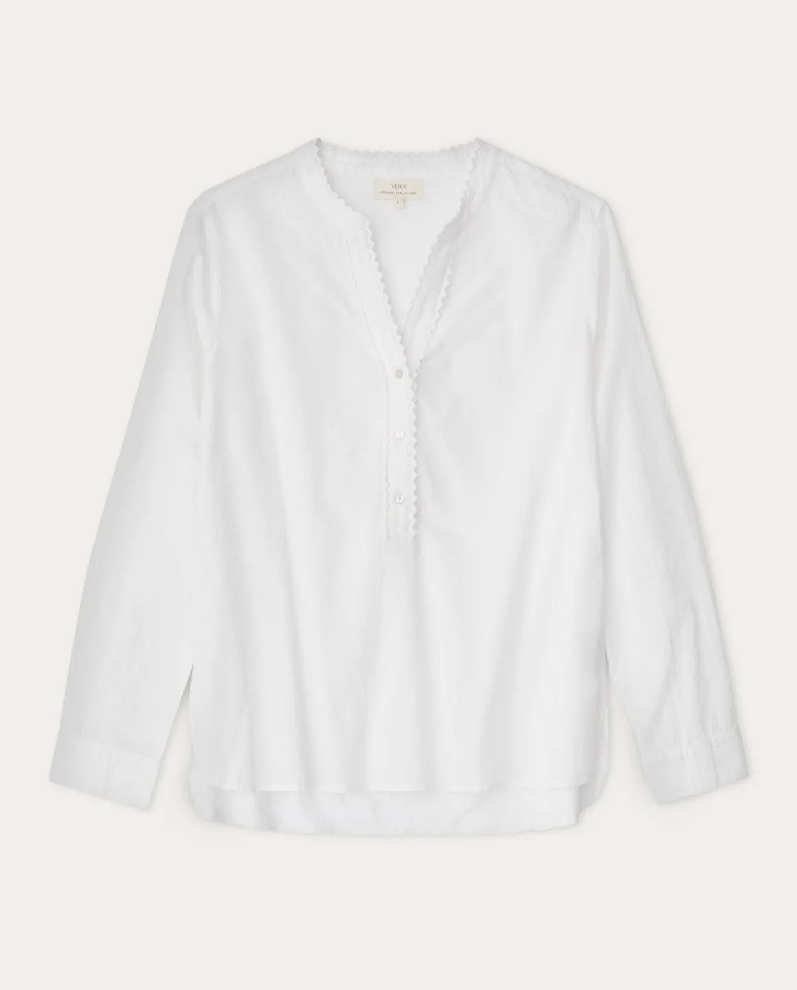 YERSE Shirts And Blouses^Cotton Shirt Embroidery White