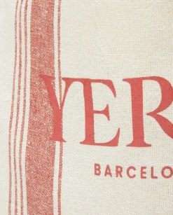 YERSE Beachwear^Cotton Stripes Tote Bag Terracota